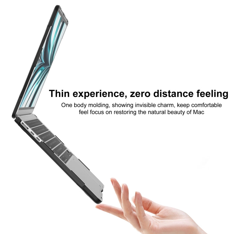 For MacBook Air 13.6 inch A2681 2022 Translucent Laptop Protective Case(Transparent)