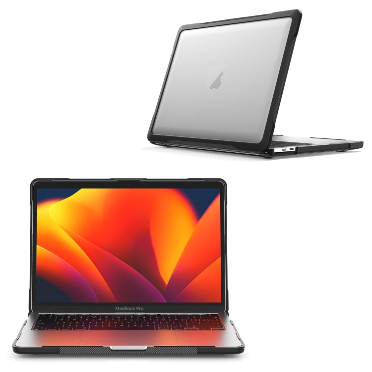 For MacBook Pro 13.3 inch A2338 Translucent Laptop Protective Case(Transparent)