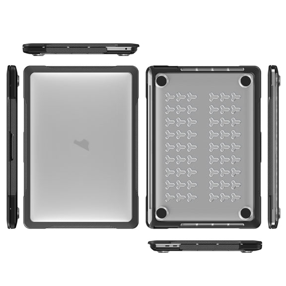 For MacBook Pro 13.3 inch A2338 Translucent Laptop Protective Case(Transparent)