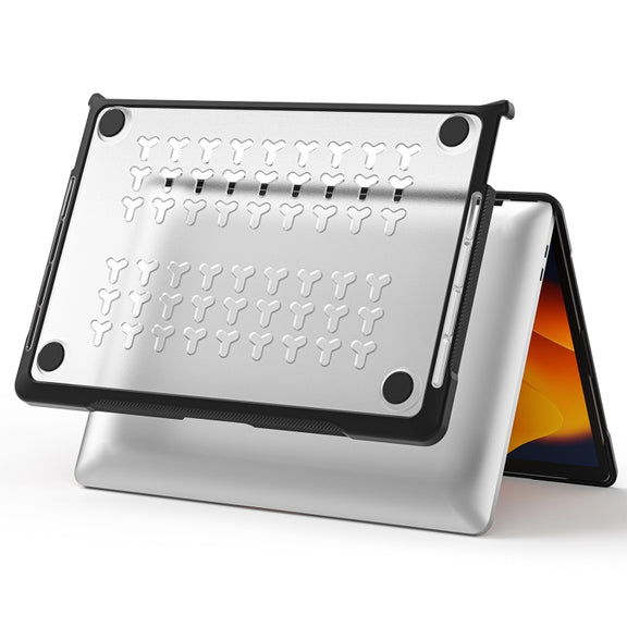 For MacBook Pro 13.3 inch A2338 Translucent Laptop Protective Case(Transparent)