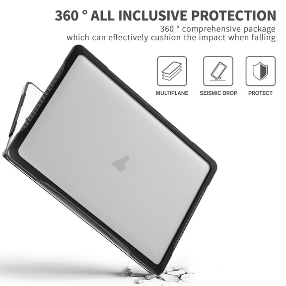 For MacBook Pro 13.3 inch A2338 Translucent Laptop Protective Case(Transparent)