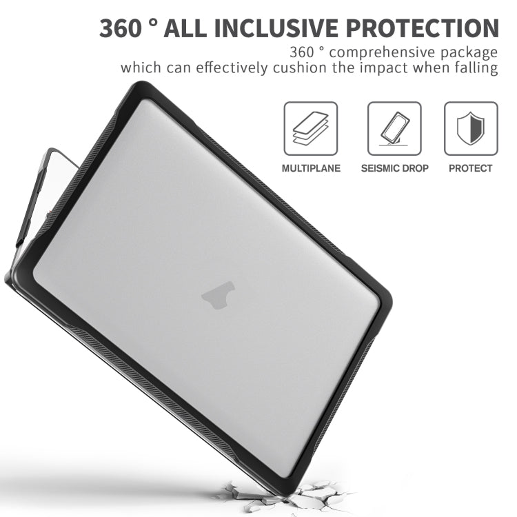For MacBook Pro 13.3 inch A2338 Translucent Laptop Protective Case(Transparent)