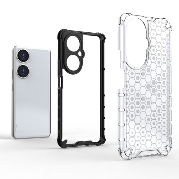 For Huawei nova 11i Shockproof Honeycomb PC + TPU Phone Case(White)