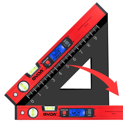 GVDA GD-H400M Digital Level 360 Measure Protractor Level Ruler(Red) - free shipping - PMC Jewellery - Order now!
