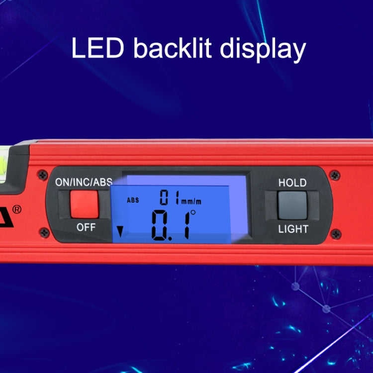 GVDA GD-H400M Digital Level 360 Measure Protractor Level Ruler(Red) - free shipping - PMC Jewellery - Order now!