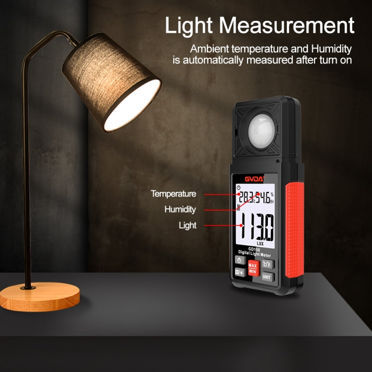 GVDA GD158 200000Lux Digital Light Meter Tester Brightness Photometer - free shipping - PMC Jewellery - Order now!