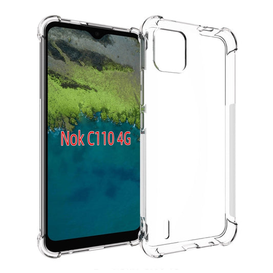 For Nokia C110 4G Shockproof Non-slip Thickening TPU Phone Case(Transparent) - free shipping - PMC Jewellery - Order now!