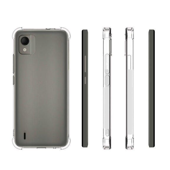 For Nokia C110 4G Shockproof Non-slip Thickening TPU Phone Case(Transparent)