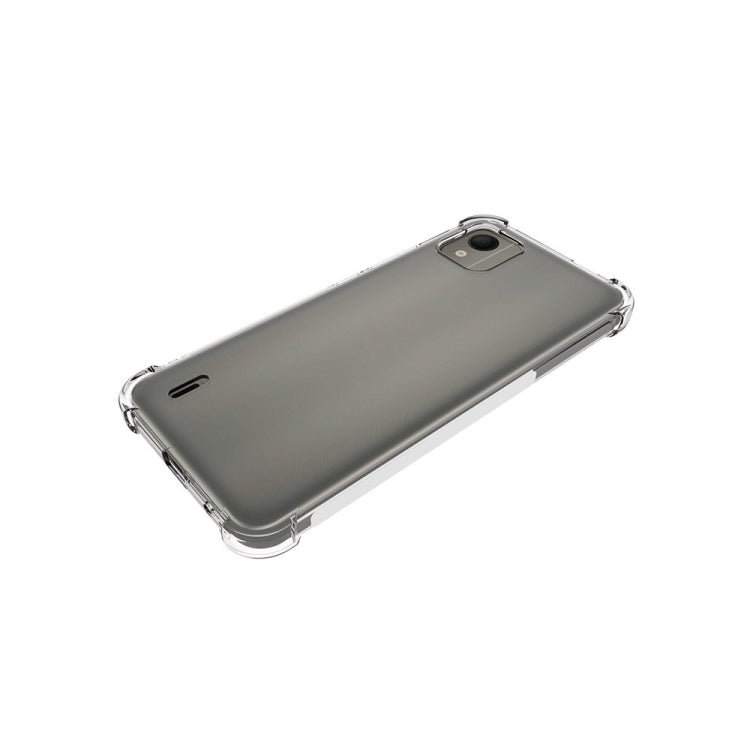 For Nokia C110 4G Shockproof Non-slip Thickening TPU Phone Case(Transparent)