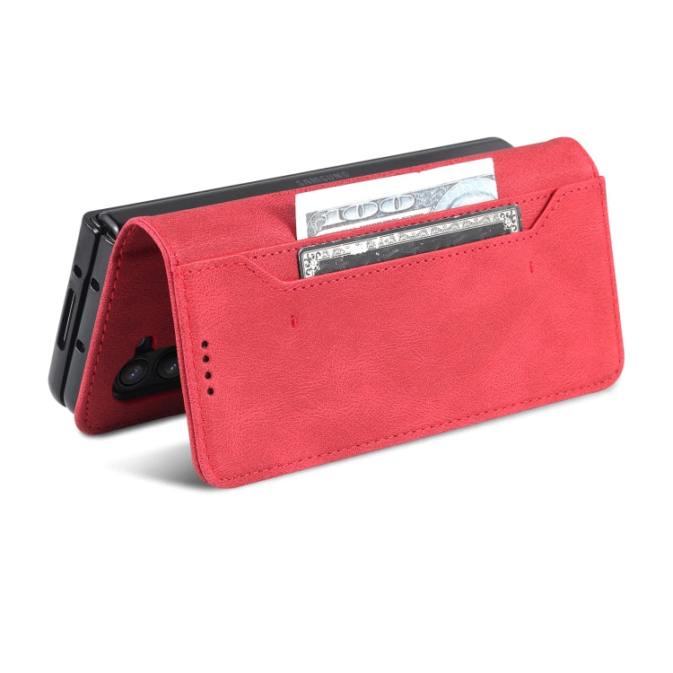 For Samsung Galaxy Z Fold5 AZNS Dream II Skin Feel PU+TPU Horizontal Flip PU Phone Case(Red) - free shipping - PMC TechLife - Order now!