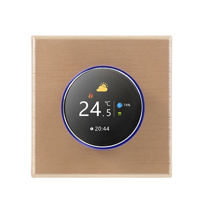 BHT-7000-GCLZB 240V AC 3A Smart Knob Thermostat Dry Junction Controller with Zigbee(Gold) - Thermostat & Thermometer by PMC Jewellery | Online Shopping South Africa | PMC Jewellery