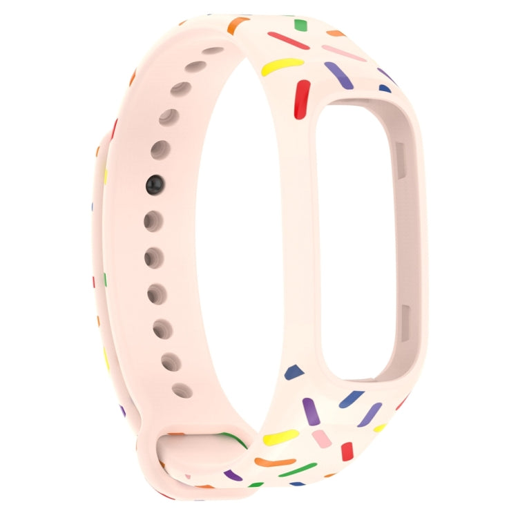 For OPPO Band Sports Rainbow Dots Silicone Watch Band(Light Pink) -  by PMC TechLife | Online Shopping South Africa | PMC TechLife