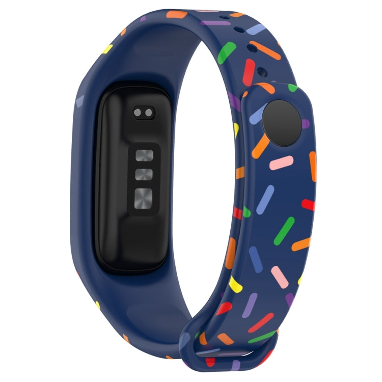 For OPPO Band Sports Rainbow Dots Silicone Watch Band(Midnight Blue) -  by PMC Jewellery | Online Shopping South Africa | PMC Jewellery