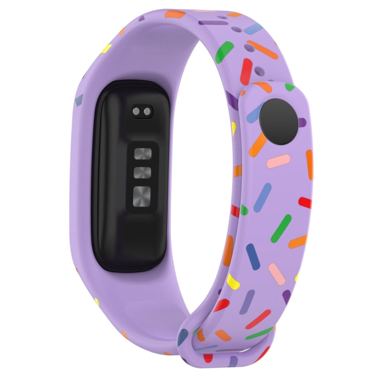 For OPPO Band Sports Rainbow Dots Silicone Watch Band(Purple) -  by PMC TechLife | Online Shopping South Africa | PMC TechLife