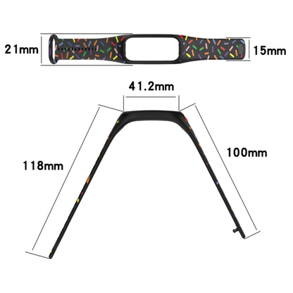 For OPPO Band Sports Rainbow Dots Silicone Watch Band(Midnight Blue) -  by PMC Jewellery | Online Shopping South Africa | PMC Jewellery