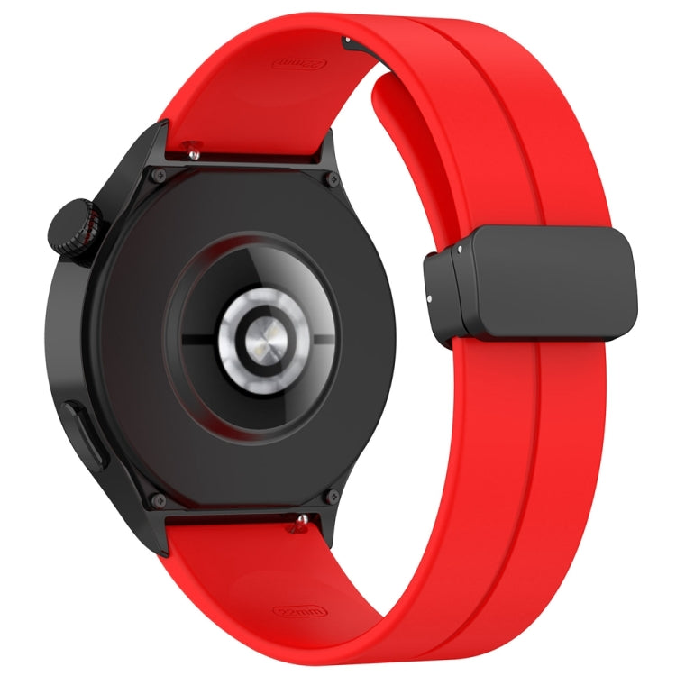 For Huawei Watch 4 / Watch 4 Pro Folding Buckle Silicone Watch Band(Red) - Watch Bands by PMC TechLife | Online Shopping South Africa | PMC TechLife