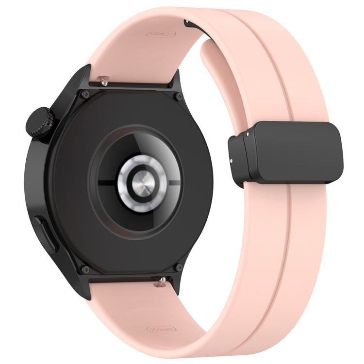 For Huawei Watch 4 / Watch 4 Pro Folding Buckle Silicone Watch Band(Light Pink) - Watch Bands by PMC TechLife | Online Shopping South Africa | PMC TechLife