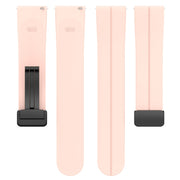 For Huawei Watch 4 / Watch 4 Pro Folding Buckle Silicone Watch Band(Light Pink)