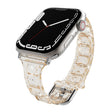 For Apple Watch 7 41mm Cube Airbag Clear TPU Watch Band(Gold) - Watch Bands by PMC TechLife | Online Shopping South Africa | PMC TechLife