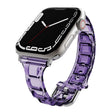 For Apple Watch 6 44mm Cube Airbag Clear TPU Watch Band(Pink) - Watch Bands by PMC TechLife | Online Shopping South Africa | PMC TechLife
