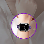For Apple Watch 38mm Cube Airbag Clear TPU Watch Band(Red)