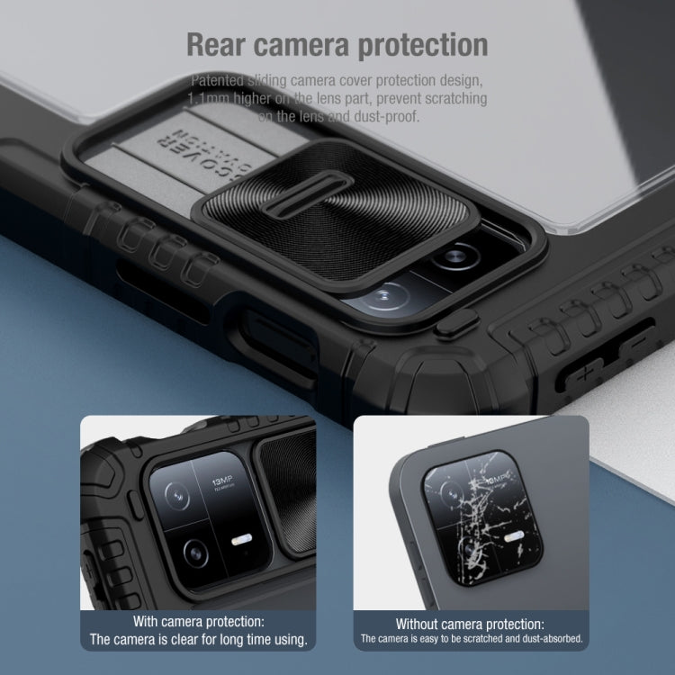 For Xiaomi Pad 6 / Pad 6 Pro NILLKIN Bumper Pro Camshield Tablet Leather Case(Black)