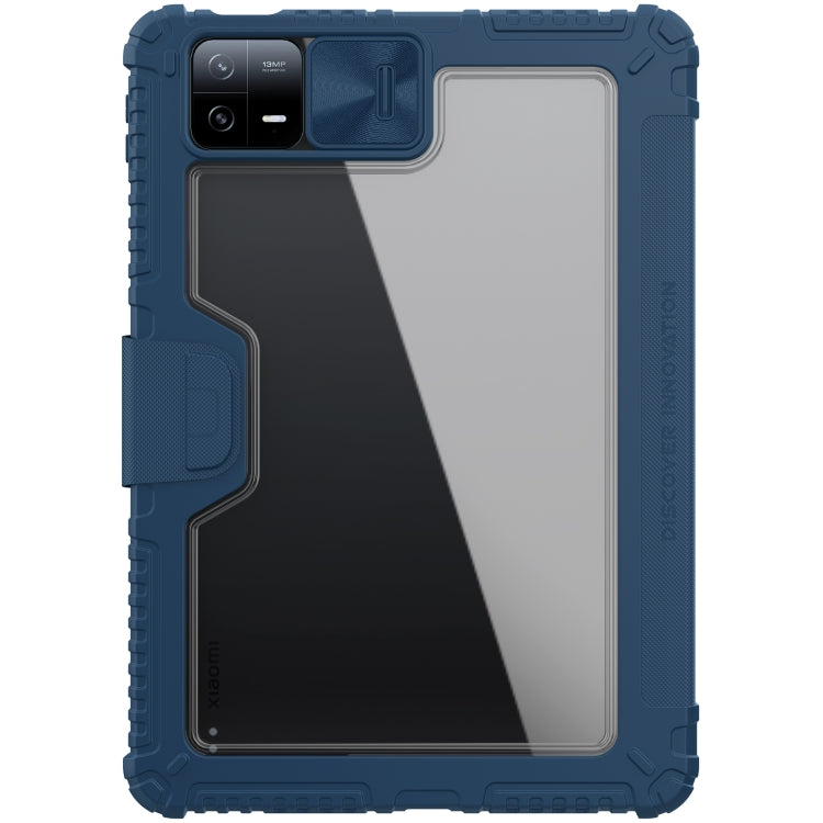 For Xiaomi Pad 6 / Pad 6 Pro NILLKIN Bumper Pro Camshield Tablet Leather Case(Blue)