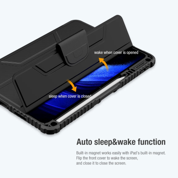 For Xiaomi Pad 6 / Pad 6 Pro NILLKIN Bumper Pro Camshield Tablet Leather Case(Blue)