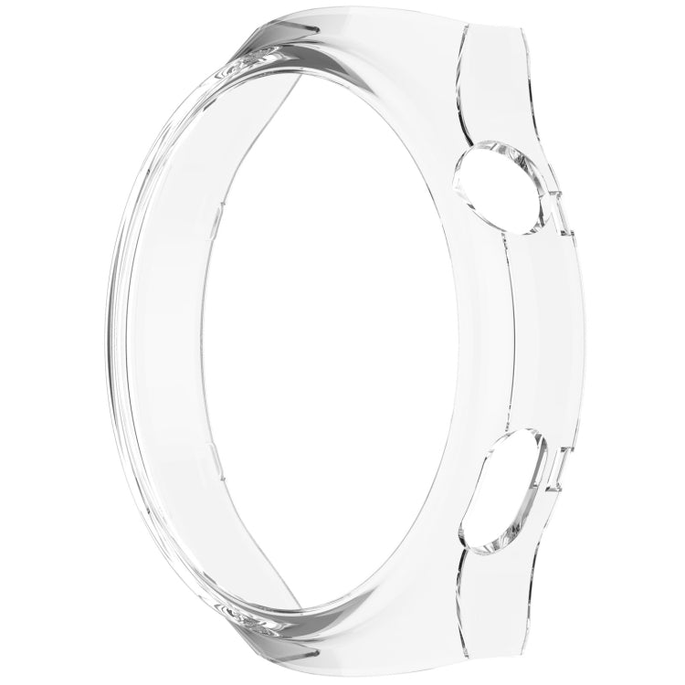 For Huawei Watch 4 Pro Half Coverage Hollowed Watch Protective Case + Hydrogel Film Set(Transparent White) - Watch Cases by PMC TechLife | Online Shopping South Africa | PMC TechLife