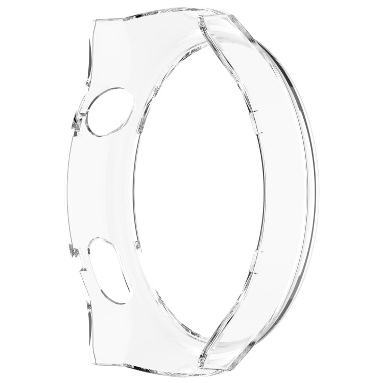 For Huawei Watch 4 Pro Half Coverage Hollowed Watch Protective Case + Hydrogel Film Set(Transparent White)