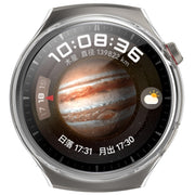 For Huawei Watch 4 Pro Half Coverage Hollowed Watch Protective Case + Hydrogel Film Set(Transparent White)