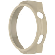 For Huawei Watch 4 Pro Half Coverage Hollowed Watch Protective Case + Hydrogel Film Set(Ivory White)