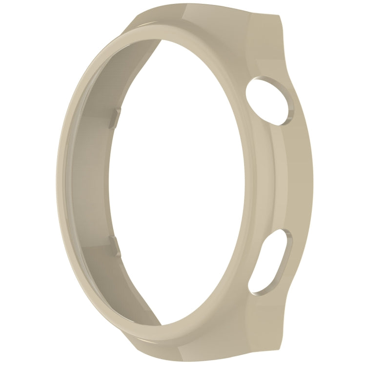 For Huawei Watch 4 Pro Half Coverage Hollowed Watch Protective Case + Hydrogel Film Set(Ivory White)