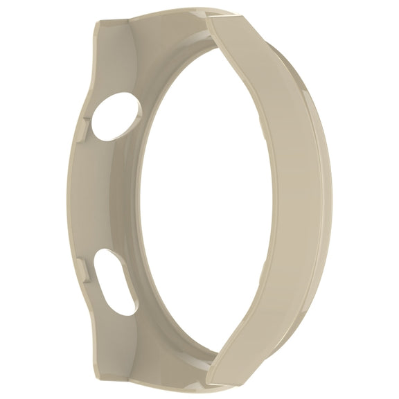 For Huawei Watch 4 Pro Half Coverage Hollowed Watch Protective Case + Hydrogel Film Set(Ivory White)