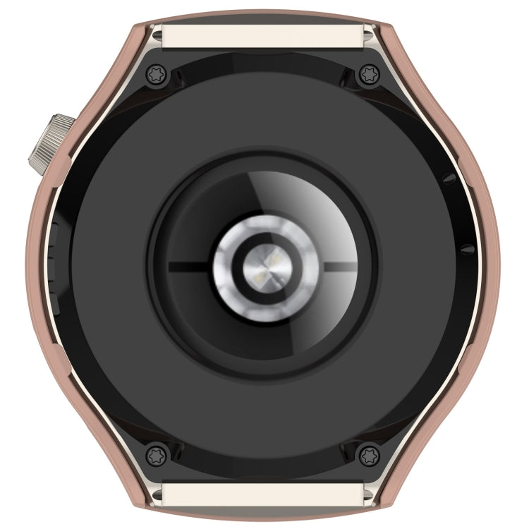 For Huawei Watch 4 Pro Half Coverage Hollowed Watch Protective Case + Hydrogel Film Set(Pink) - Watch Cases by PMC TechLife | Online Shopping South Africa | PMC TechLife