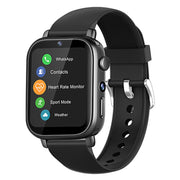 UNIWA X1S 1.9 inch IP67 Water-resistant 4G Android 8.1 Dual Cameras Smart Watch Support Temperature Measurement, Specification:2G+16G(Black)