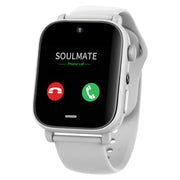 UNIWA X1S 1.9 inch IP67 Water-resistant 4G Android 8.1 Dual Cameras Smart Watch Support Temperature Measurement, Specification:2G+16G(White)