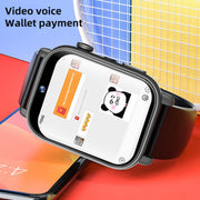 UNIWA X1S 1.9 inch IP67 Water-resistant 4G Android 8.1 Dual Cameras Smart Watch Support Temperature Measurement, Specification:2G+16G(Black)