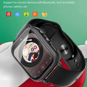 UNIWA X1S 1.9 inch IP67 Water-resistant 4G Android 8.1 Dual Cameras Smart Watch Support Temperature Measurement, Specification:2G+16G(Black)