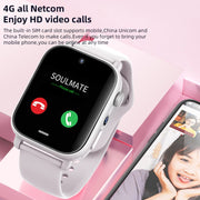 UNIWA X1S 1.9 inch IP67 Water-resistant 4G Android 8.1 Dual Cameras Smart Watch Support Temperature Measurement, Specification:2G+16G(Black)