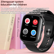 UNIWA X1S 1.9 inch IP67 Water-resistant 4G Android 8.1 Dual Cameras Smart Watch Support Temperature Measurement, Specification:2G+16G(Black)