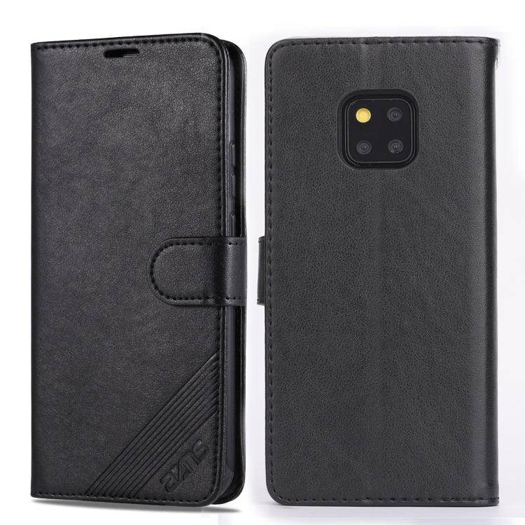 For Huawei Mate 20 Pro AZNS Sheepskin Texture Horizontal Flip Leather Case with Holder & Card Slots & Wallet(Black) - Huawei Cases by AZNS | Online Shopping South Africa | PMC TechLife | Buy Now Pay Later Mobicred
