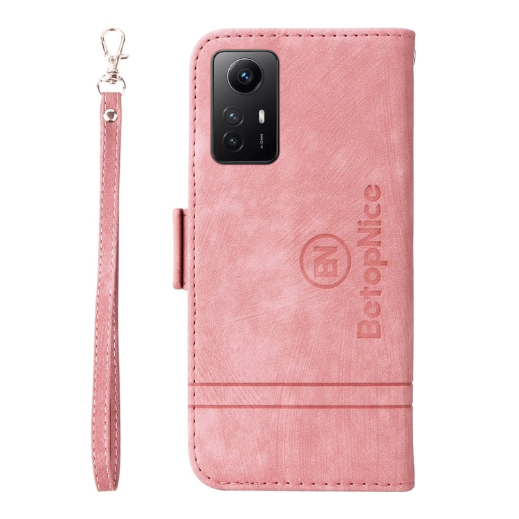 For Xiaomi Redmi Note 12S 4G Global BETOPNICE Dual-side Buckle Leather Phone Case(Pink) - free shipping - PMC TechLife - Order now!
