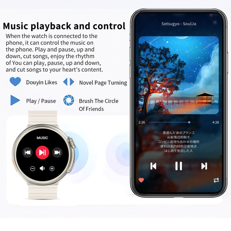 Z78 Ultra 1.52 inch Round Screen HD Smart Watch Supports Heart Rate/Blood Oxygen Monitoring(Orange) - Smart Watches by PMC TechLife | Online Shopping South Africa | PMC TechLife