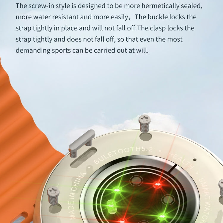 Z78 Ultra 1.52 inch Round Screen HD Smart Watch Supports Heart Rate/Blood Oxygen Monitoring(Orange) - Smart Watches by PMC TechLife | Online Shopping South Africa | PMC TechLife