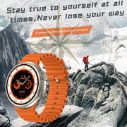 Z78 Ultra 1.52 inch Round Screen HD Smart Watch Supports Heart Rate/Blood Oxygen Monitoring(Black)