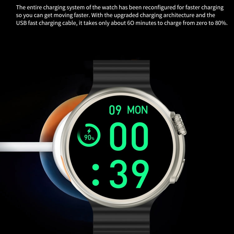 Z78 Ultra 1.52 inch Round Screen HD Smart Watch Supports Heart Rate/Blood Oxygen Monitoring(Black) - Smart Watches by PMC TechLife | Online Shopping South Africa | PMC TechLife