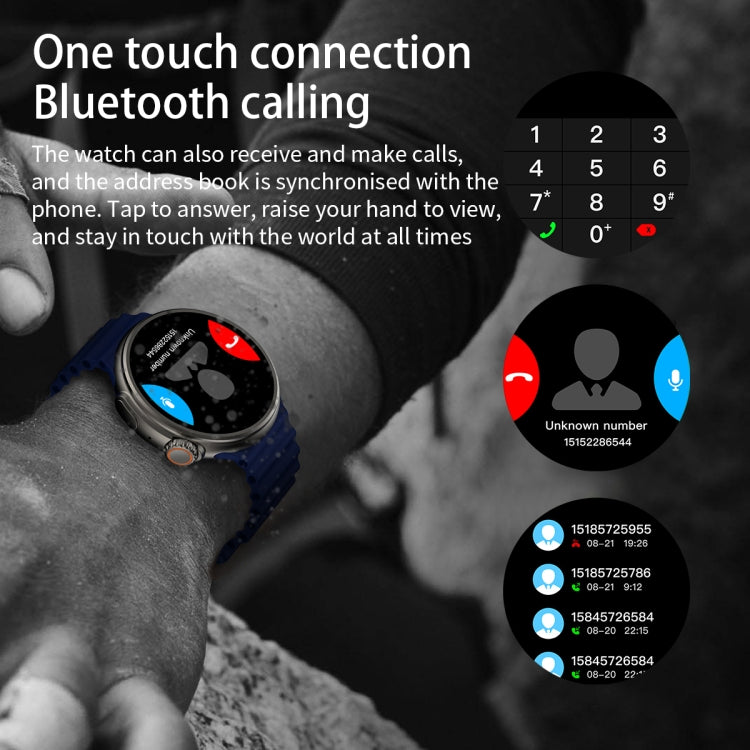 Z78 Ultra 1.52 inch Round Screen HD Smart Watch Supports Heart Rate/Blood Oxygen Monitoring(Orange) - Smart Watches by PMC TechLife | Online Shopping South Africa | PMC TechLife