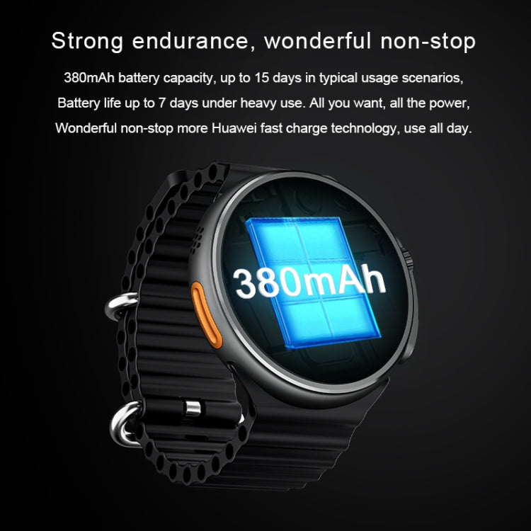 V3 Ultra Max 1.6 inch TFT Round Screen Smart Watch Supports Voice Calls/Blood Oxygen Monitoring(Orange) - Smart Watches by PMC TechLife | Online Shopping South Africa | PMC TechLife