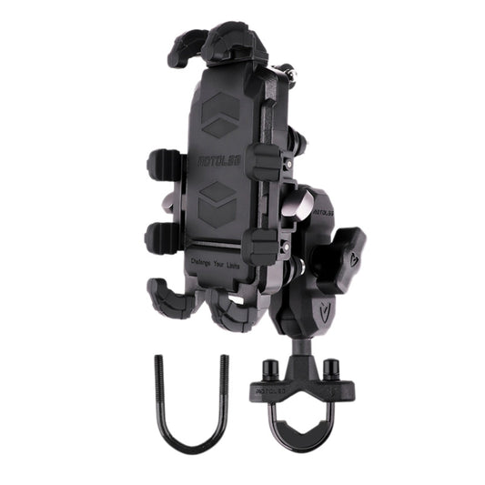 MOTOSLG Crab Motorcycle Phone Clamp Bracket U-Type Headbar Mount(Black) - free shipping - PMC Jewellery - Order now!